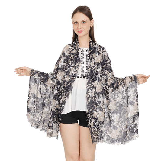 Graceful Light Black Women's Scarf