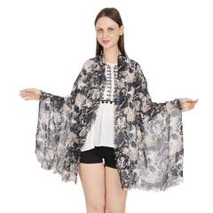 Graceful Light Black Women's Scarf