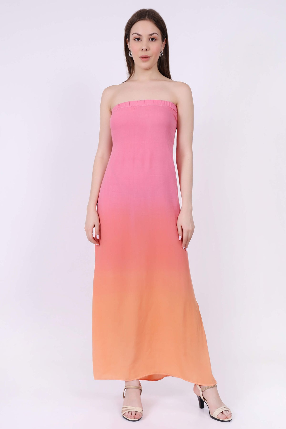 Colorful Sleeveless Long Dress