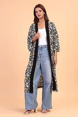 Long Floral kimono cover up