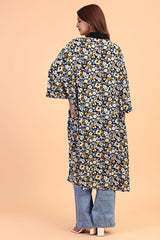 Long Floral kimono cover up
