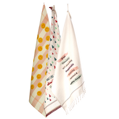Mini Apparels Pack of 3 Smiley print | Christmas tree designed | Kitchen Dish Towel Set