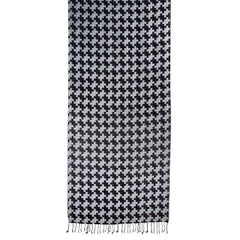 Monochrome Magic Ikkat Print Scarf