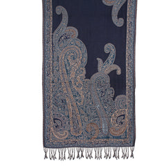 Midnight Sparkle Paisley Jacquard Scarf