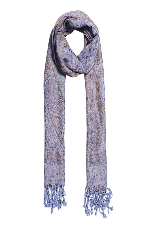 Lavender Dreams Earthy Paisley  Scarf