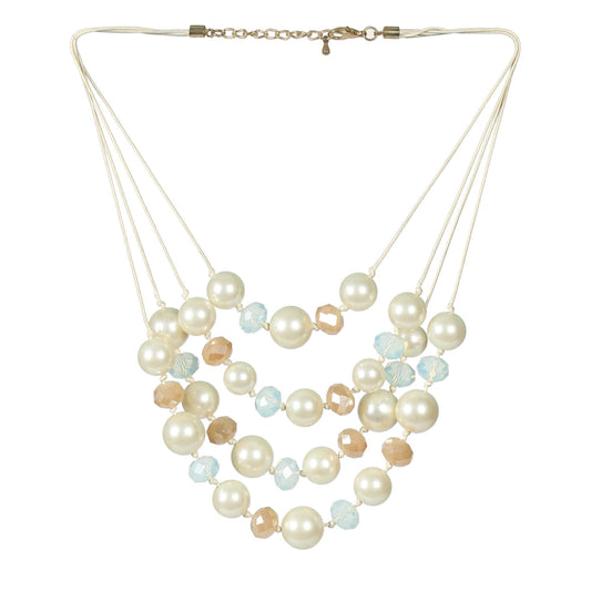 Serene Pearl Veil Necklace