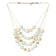 Serene Pearl Veil Necklace