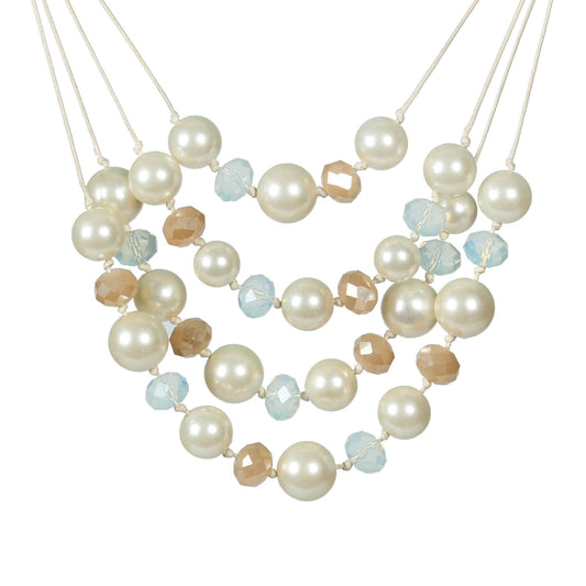 Serene Pearl Veil Necklace