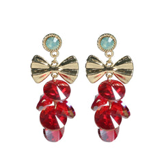 Intense Red Charm Medley Earrings