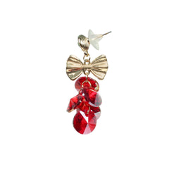 Intense Red Charm Medley Earrings