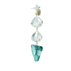 Earrings Gemstone Trapezium Luster