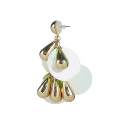 Majestic Gold Plated Teardrops Earrings