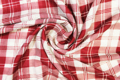 Chic Maroon Plaid Scarf