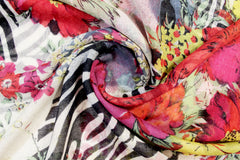 Sophisticated Floral Print Scarf