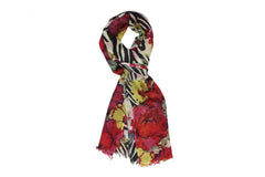 Sophisticated Floral Print Scarf