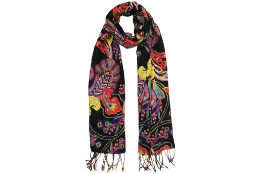 Modern Multi Color Print Scarf