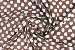 Graceful Brown Dotted Wrap