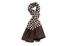 Graceful Brown Dotted Wrap