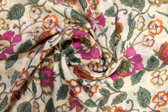 Romantic Flower Print Scarf