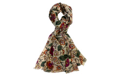 Romantic Flower Print Scarf