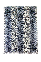 Charcoal Leopard Grace Scarf
