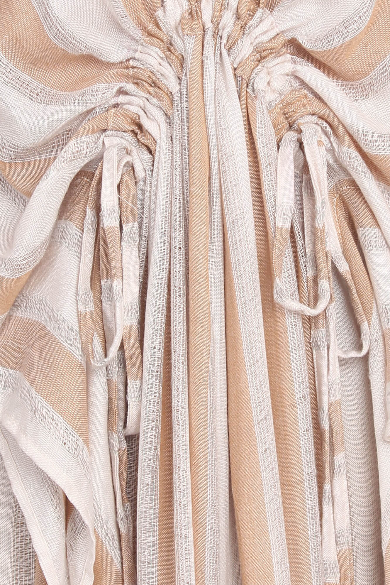 White Stripes | 100% Rayon White Kaftan Dress