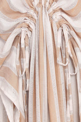 White Stripes | 100% Rayon White Kaftan Dress