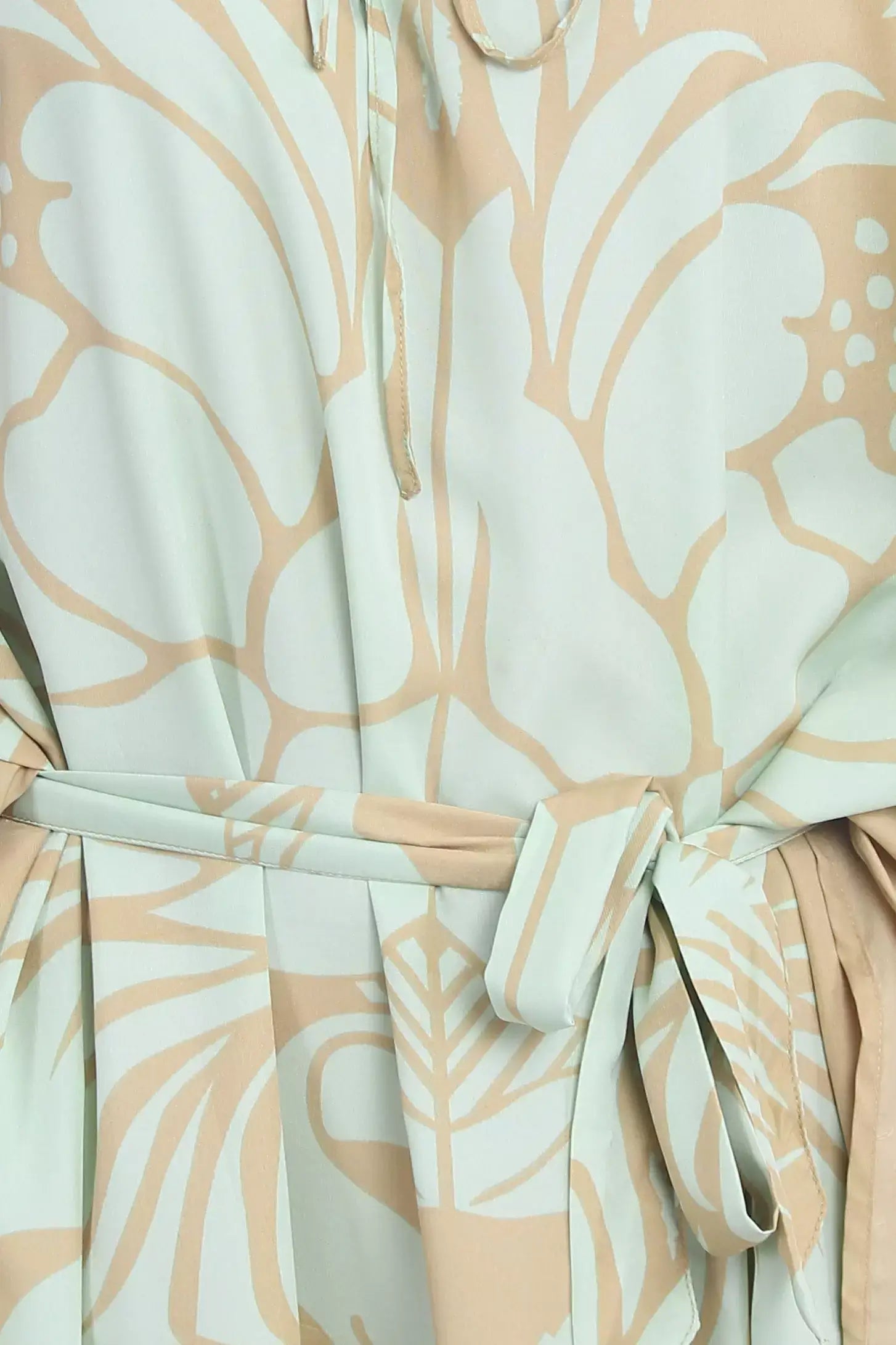 Green floral Maxi Kaftan Dress