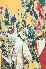 Tropical Floral Kaftan maxi Dress