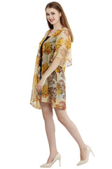 Floral Fiesta Mid-Length Kimono