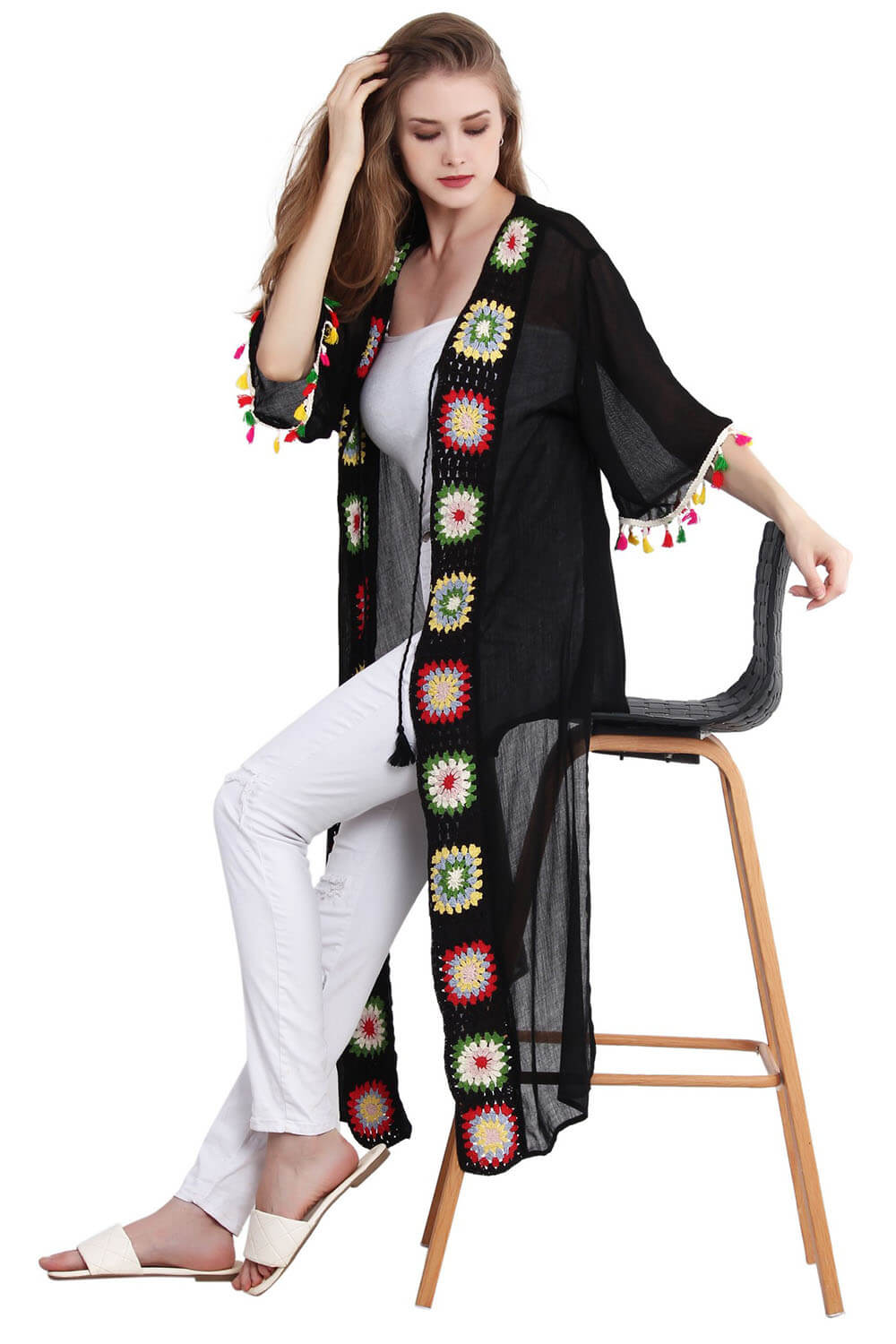 Crochet Strip Kimono