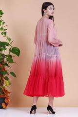 Ombre Tiered Sheer Kimono