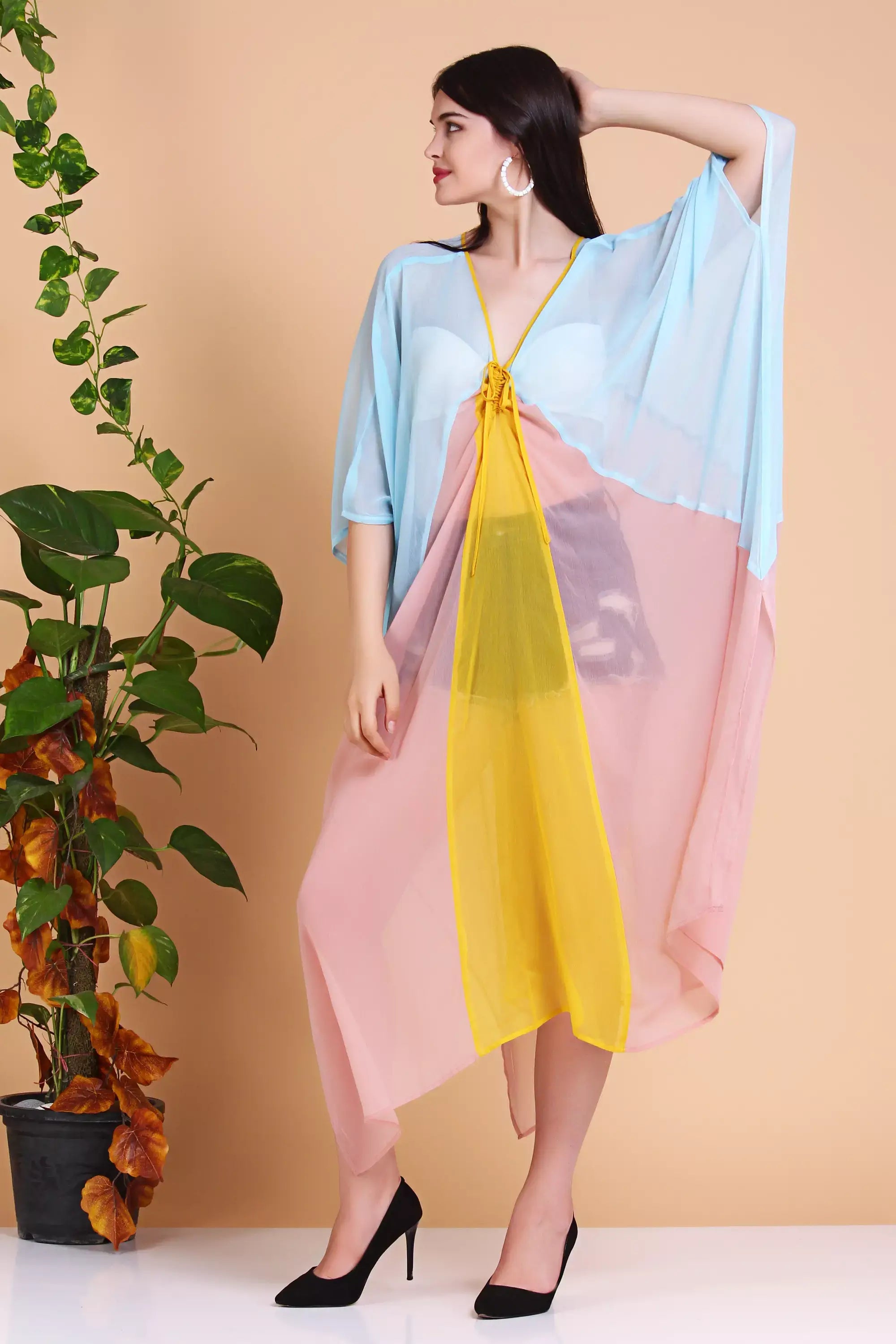 Kaftan Beach Cover Up Dress