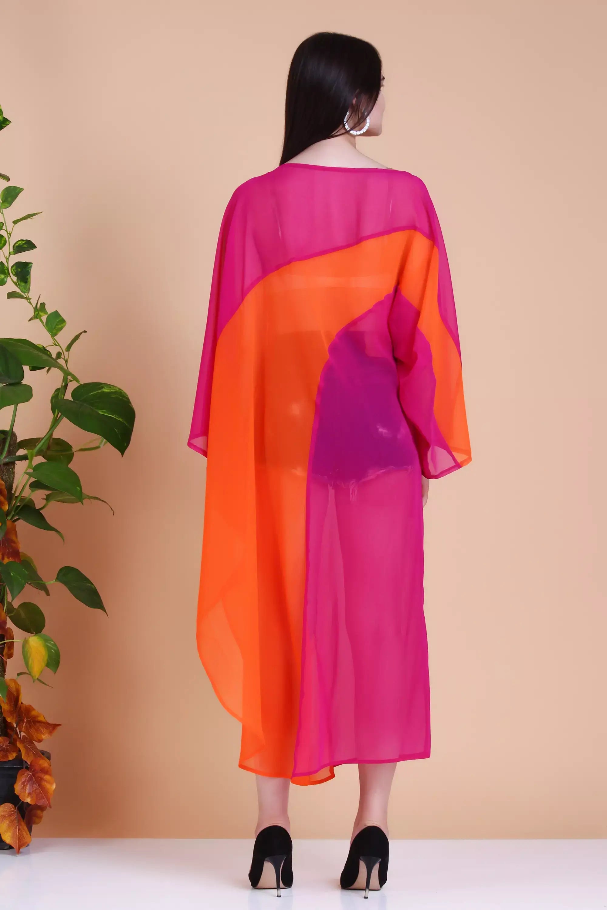 Rainbow Kaftan dress for women