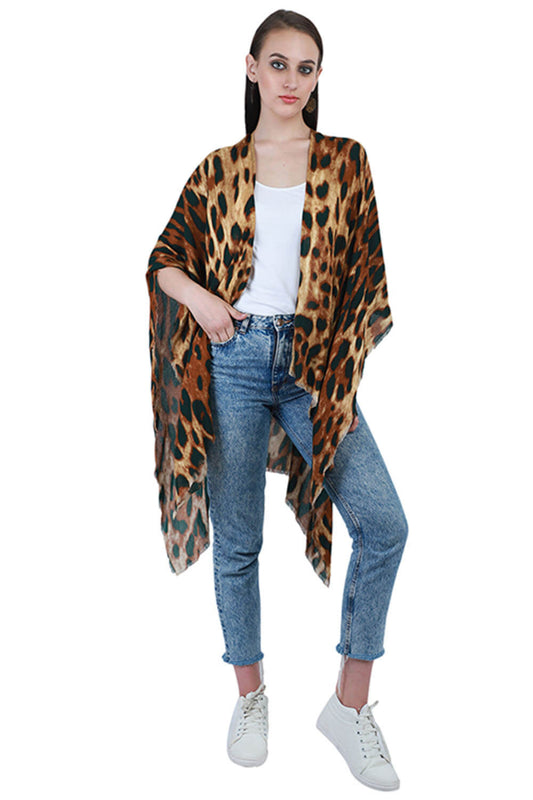 Panthera High-Low Kimono