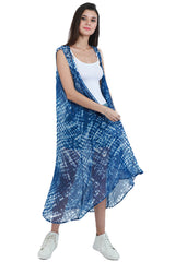 Blue Tie-Dye Kimono