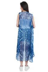 Blue Tie-Dye Kimono