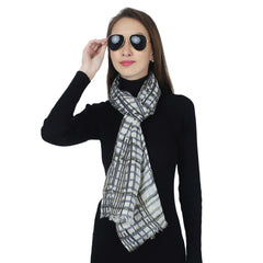 Radiant Geometric Grid Scarf