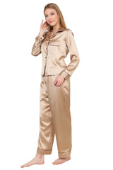 Womens Silk Satin Pajamas