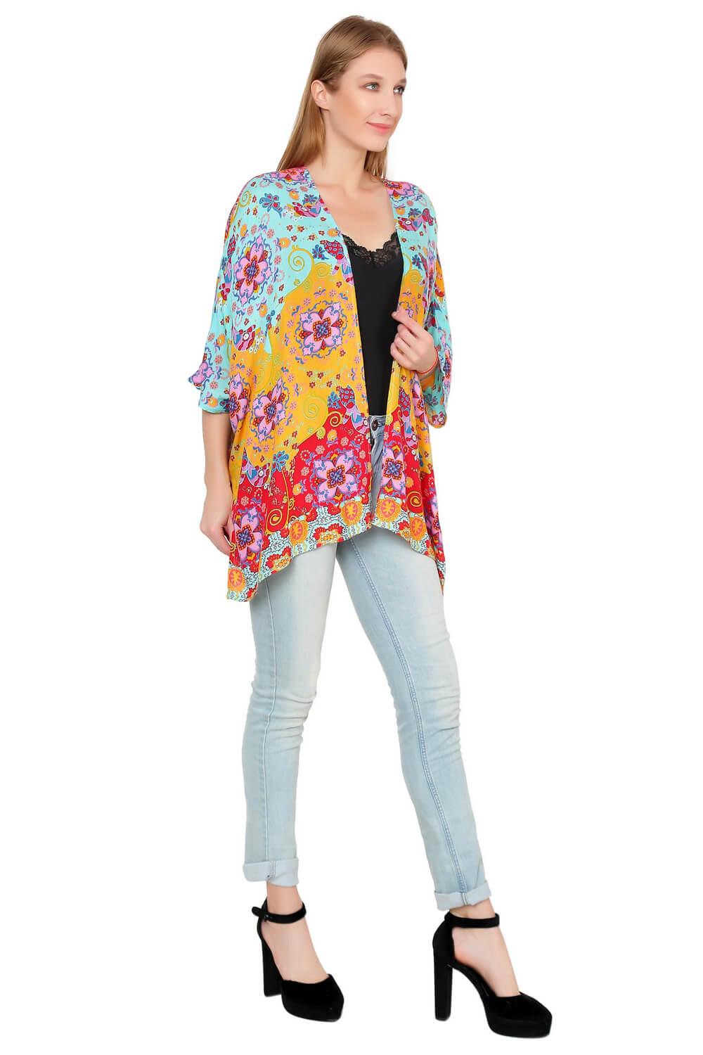 Multi Floral Beauty Kimono