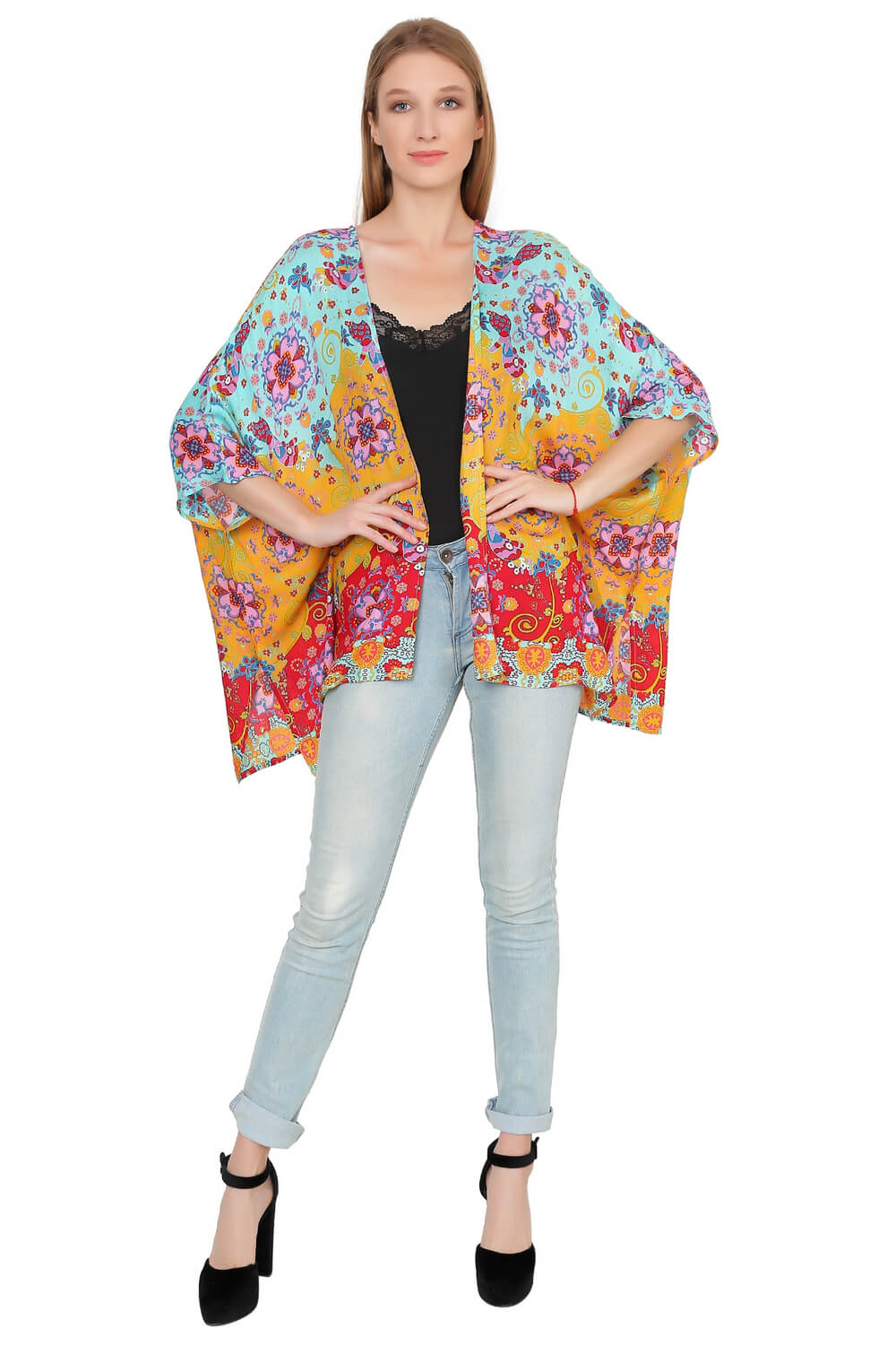 Multi Floral Beauty Kimono