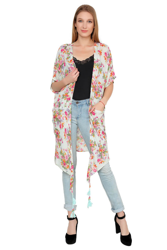 Floral Cover-Up Kimono
