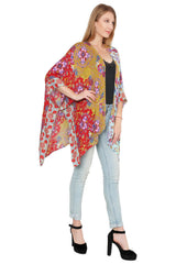 Trendy Foral Flair Loose Kimono
