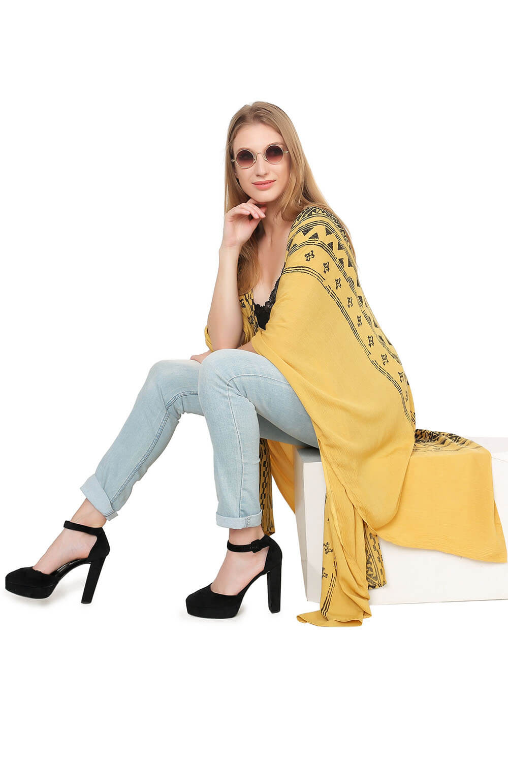 Geometric Wanderlust Kimono