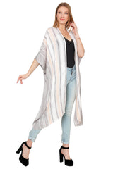 Beach Vibes Stripes Kimono