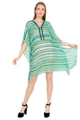 Seaside Stripes Kaftan Beach Dress