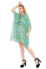 Seaside Stripes Kaftan Beach Dress