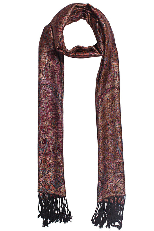 Regal Allure Paisley Jacquard Scarf