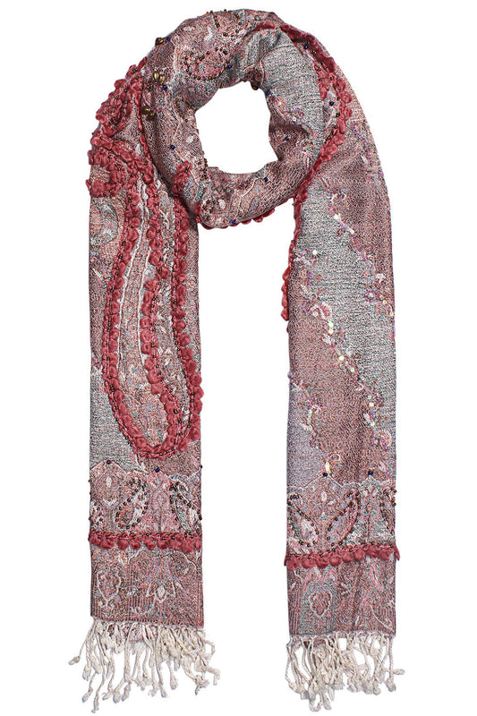 Vintage Charm Jacquard Scarf
