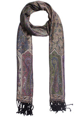 Glistening Paisley Jacquard Scarf